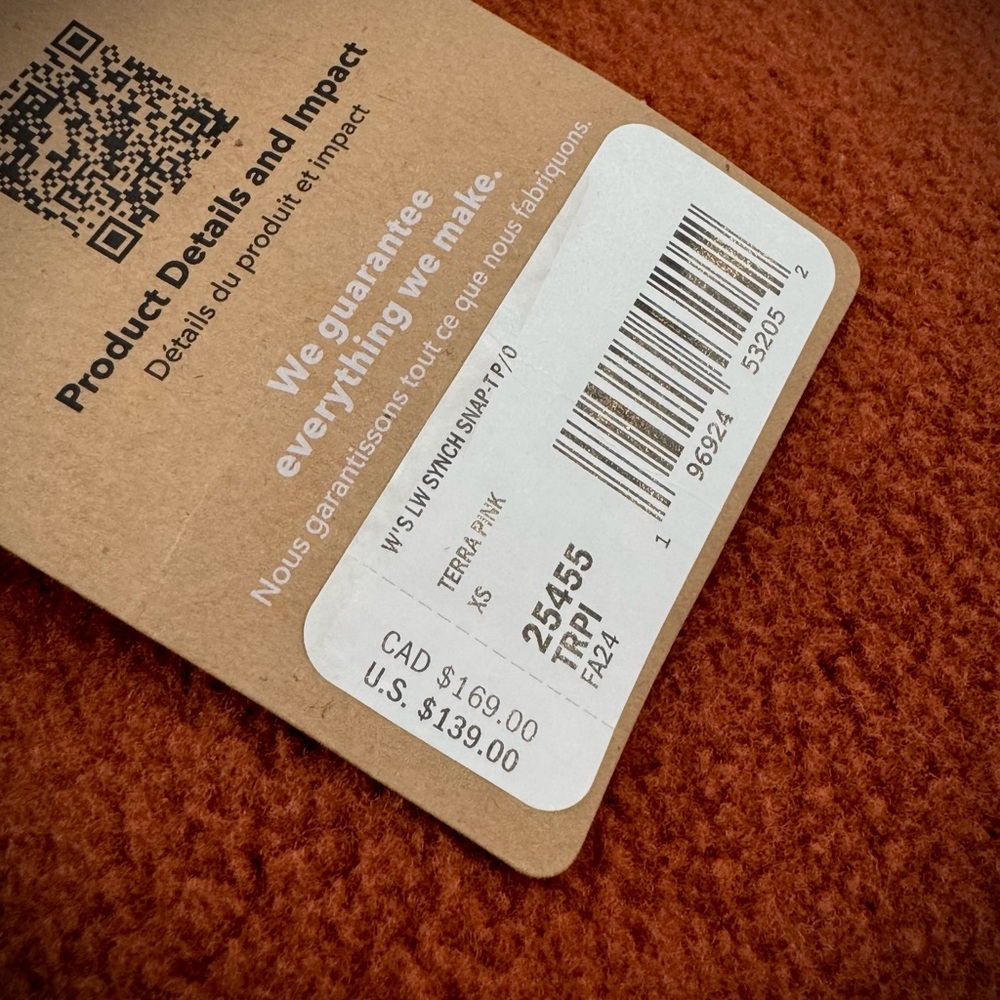 Brand New Patagonia 3/4 Snap Pull-Over - Picture 3 of 3